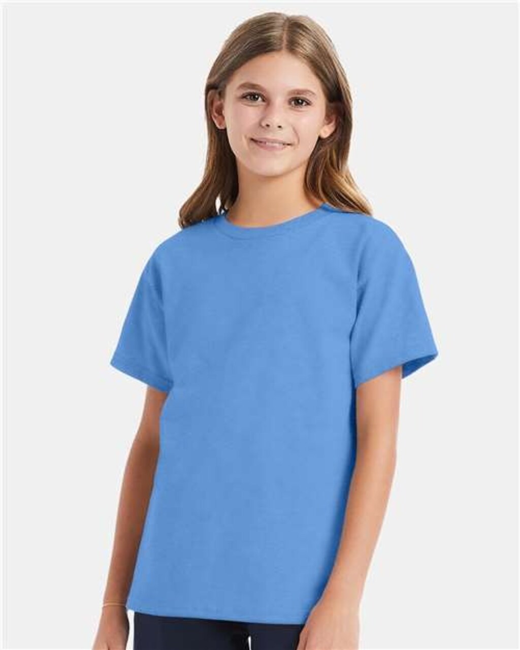 Youth Essential-T Crewneck T-Shirt for School, Sports & Everyday Casual Wear
